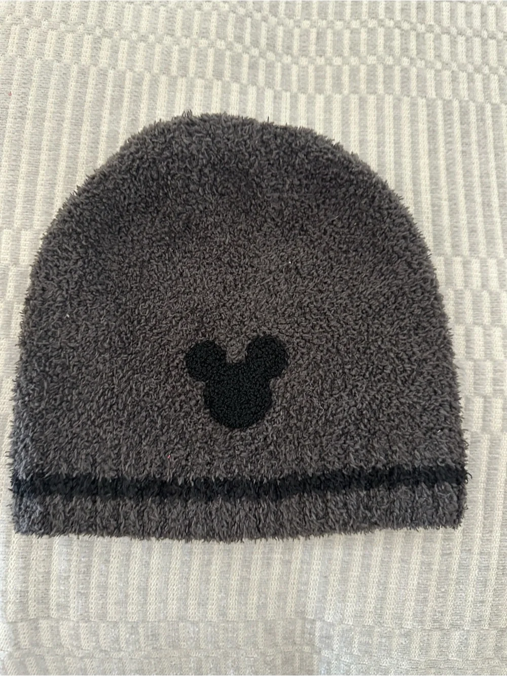 Barefoot Dreams CozyChic Adult Classic Mickey Mouse Beanie Disney Series Gray - Picture 5 of 8